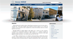 Desktop Screenshot of domovmarie.sk